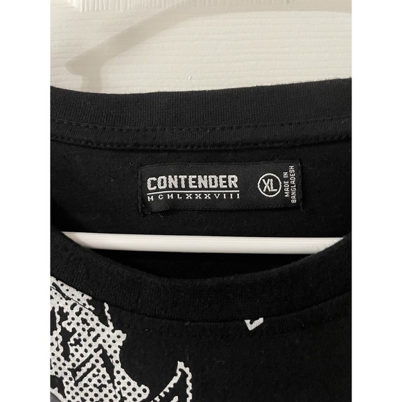 Contender Graphic T-Shirt – Bold All-Over Money & Eagle Print – Size XL - Picture 5 of 7